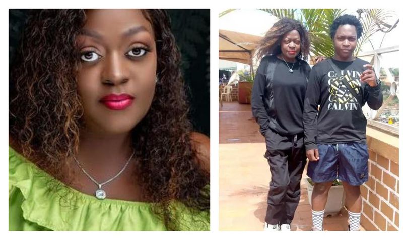 Evelyn Lagu and her son Freddie