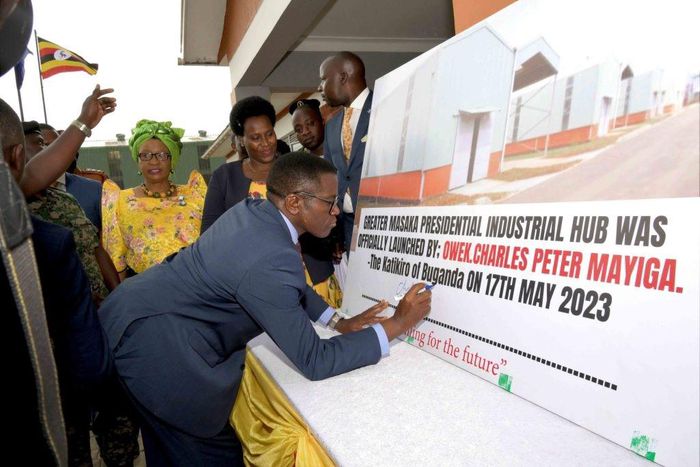Mayiga during the commissioning of the hub