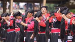 The women are known for their long, black hair [YouTube]