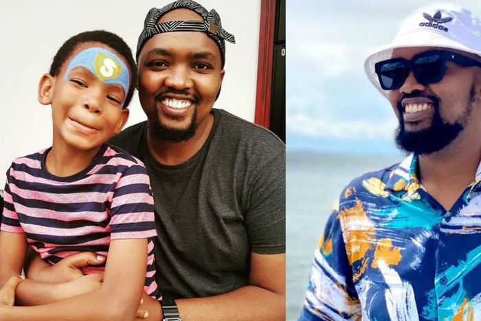 Kella Mckenzie with his son, Nate