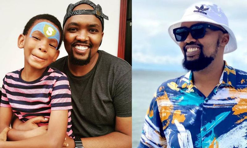 Kella Mckenzie with his son, Nate