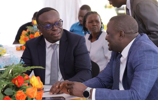 MD Post Bank - Julius Kakeeto, and MTN' Momo CEO - Richard Yego