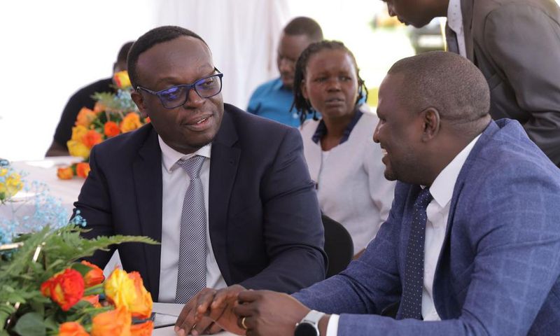 MD Post Bank - Julius Kakeeto, and MTN' Momo CEO - Richard Yego