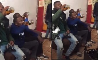 Thieves forced to drink crates of alcohol they stole from a store amid flogging