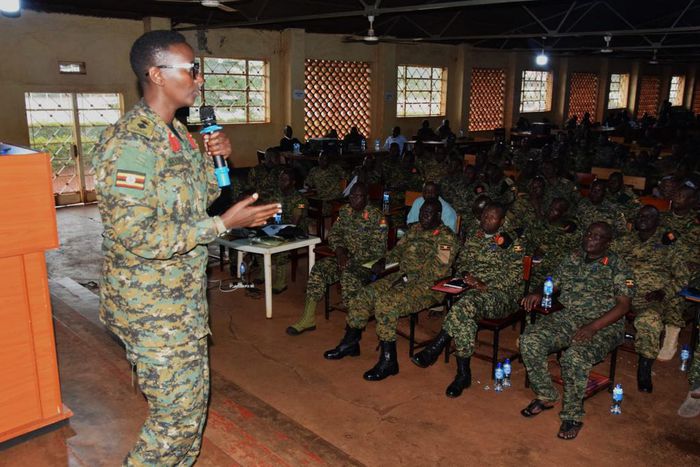 The event is taking place at the Non-Commissioned Officers Academy in Jinja.