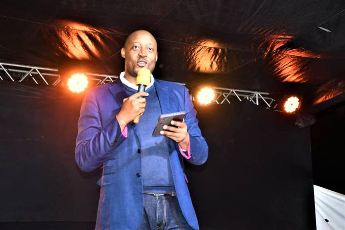 Robert Mukiza, the UIA Director General speaking at the event