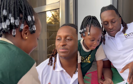 'All work and no play' Bruno K's dad moment with Briella Kiggundu/Instagram