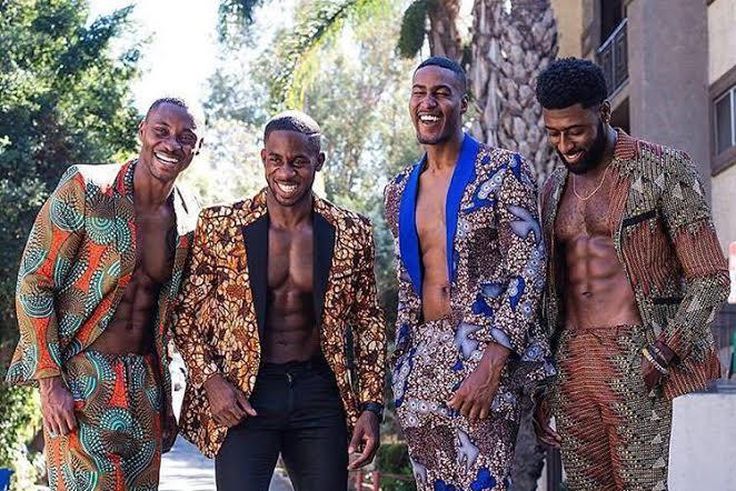 Men in African print