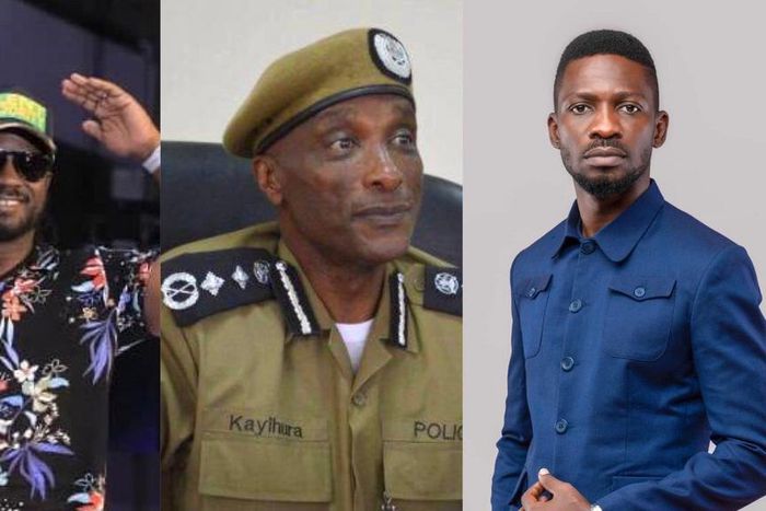 Bebe Cool, Gen Kale Kayihura and Bobi Wine