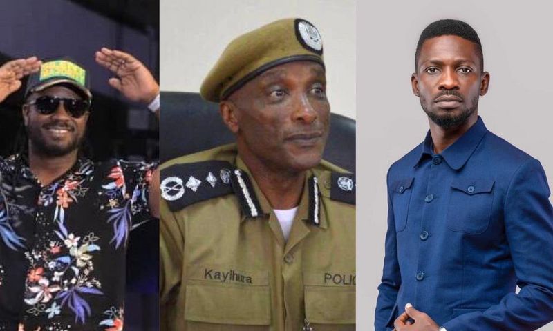 Bebe Cool, Gen Kale Kayihura and Bobi Wine