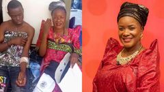 Senga Nantume and her son