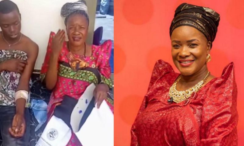 Senga Nantume and her son