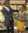 Sheilah with her father, Frank Gashumba