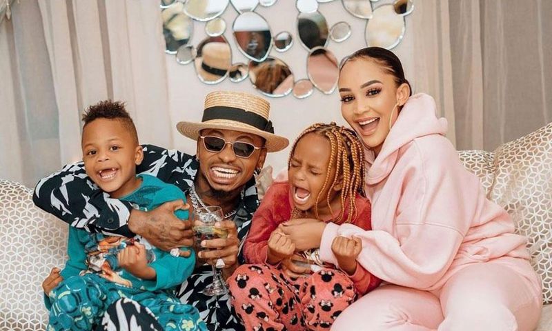 Diamond Platnumz says he and Zari endeavor to keep their children safe and stress-free