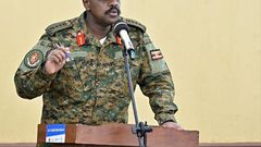 The Chief of Defence Forces, Gen Muhoozi Kainerugaba,