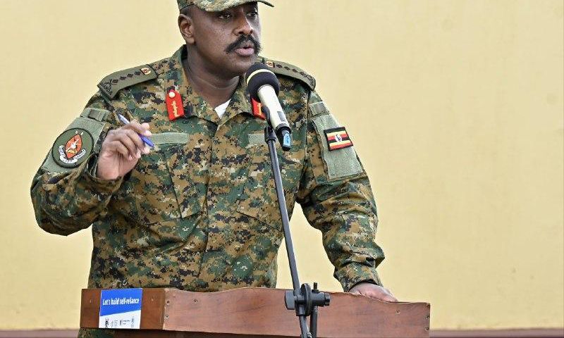 The Chief of Defence Forces, Gen Muhoozi Kainerugaba,