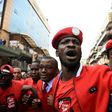 Kyagulanyi, better known as Bobi Wine, pictured on July 11 at a protest in Kampala over plans to impose a tax on social media. The 36-year-old singer was elected to Uganda's parliament last year