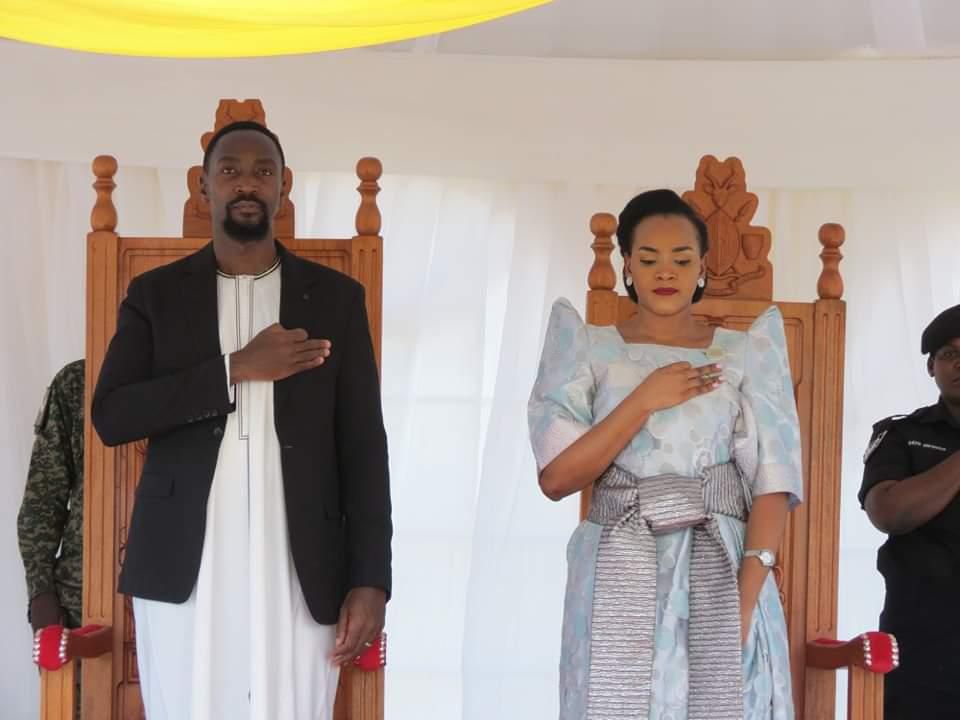 Mutesi was flanked by King Nadiope