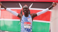 Kelvin Kiptum won the 2023 Bank of America Chicago Marathon with a time of 2:00:35