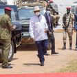 President Yoweri Museveni arriving in Namutumba for the Labour Day celebreations