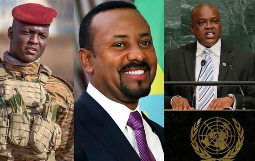 Ibrahim Traore, Abiy Ahmed, and Mokgweetsi Masisi