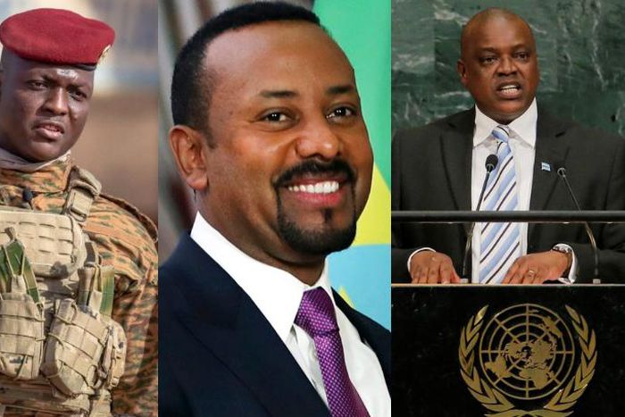 Ibrahim Traore, Abiy Ahmed, and Mokgweetsi Masisi