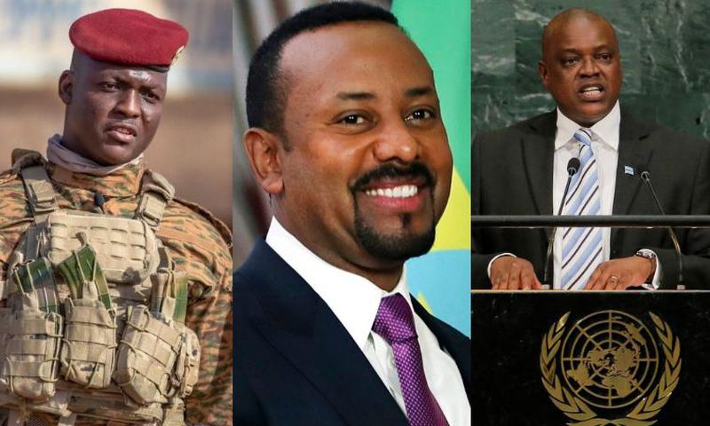 Ibrahim Traore, Abiy Ahmed, and Mokgweetsi Masisi