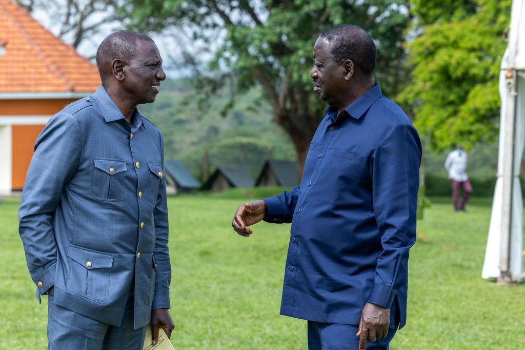 President William Ruto, Uganda's President Yoweri Museveni, and former Prime Minister Raila Odinga meet in Uganda