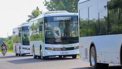 The new Kiira buses that were unveiled today