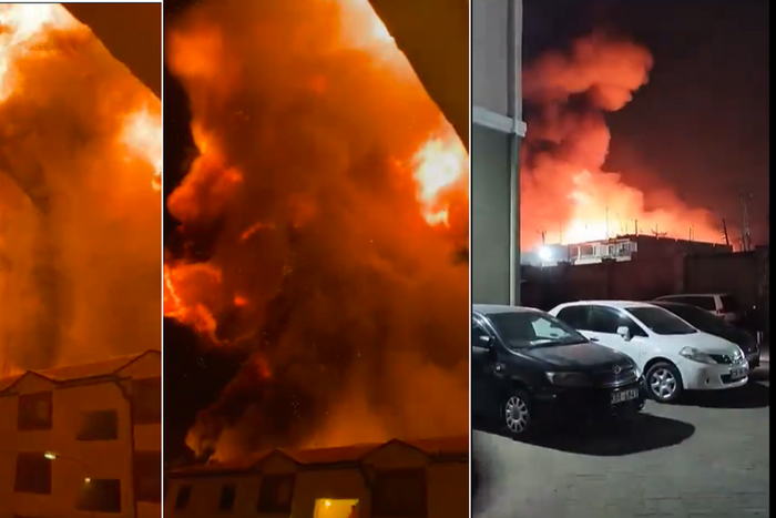 Explosions were reported a few minutes after midnight on Thursday today at a gas plant near Skyline Estate in Embakasi, Nairobi .