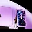 Evan Spiegel announcing Snapchat's "My AI" feature.Joe Scarnici/Stringer/Getty
