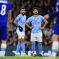 Carabao Cup Third Round Manchester City v Chelsea Riyad Mahrez 26 and Ilkay Gundogan 8 of Manchester City await taking a free-kick during the Carabao Cup Third Round match Manchester City vs Chelsea