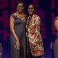 Claire Akumu with Michelle Obama in New York