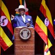Presidents Yoweri Museveni and Cyril Ramaphosa