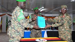 Brig. Gen. Anthony Mbuusi Lukwago replaces Brig. Gen. Peter Gaetano Omola who ended his tour of duty