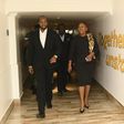 The MTN Uganda CEO (R) gives His Majesty King Oyo (L) a tour of the MTN Uganda head office