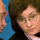 Russia's President Vladimir Putin and Russian central bank governor Elvira Nabiullina in a 2008 photo. At the time, Putin was Russia's Prime Minister and Nabiullina was the country's economy minister.Sergei Karpukhin/Reuters