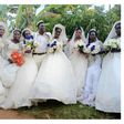 Hajj Habib Nsikonnene yesterday held a procession through Mukono after wedding his seven women