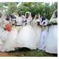 Hajj Habib Nsikonnene yesterday held a procession through Mukono after wedding his seven women