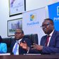Post Bank Managing Director, Julius Kakeeto addressing a press conference on Monday April 8