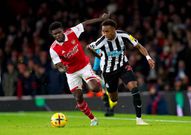 Thomas Partey marshalled the midfield for Arsenal against Newcastle