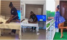 Ijeoma attempting to break the Guinness World Record [Saharareporters]