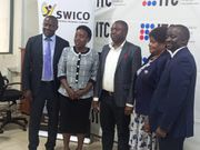 The officials from ITC, SWICO and FSME at the press conference