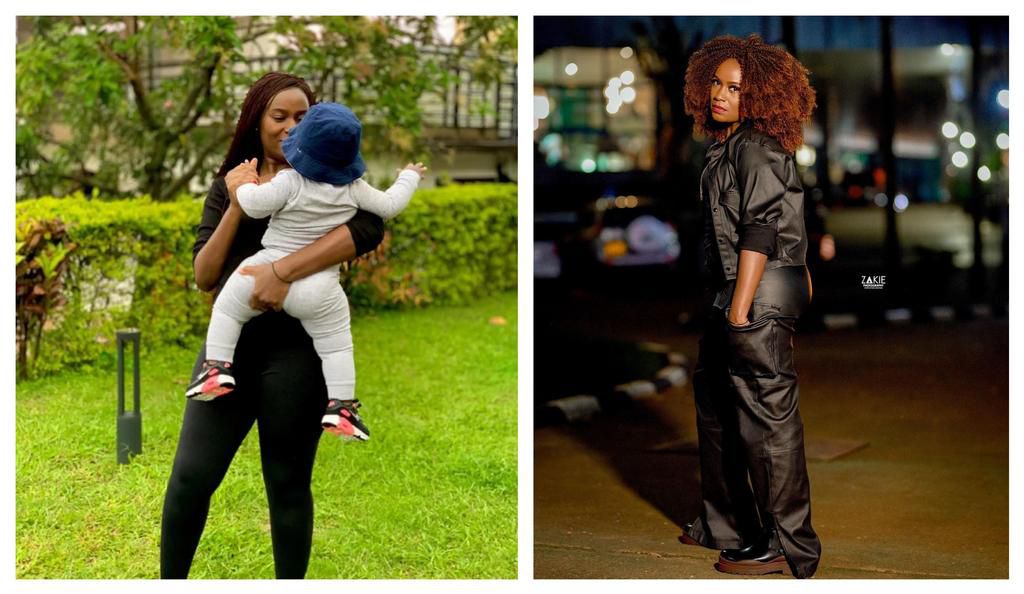 Juliana and her baby Taj