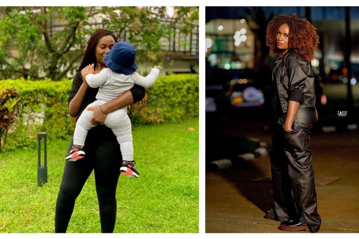 Juliana and her baby Taj