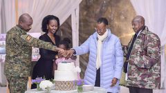 President Yoweri Museveni and First Lady Mama Janet hosted a dinner on Sunday evening, April 28 to celebrate the 50th birthday of the Chief of Defence Forces Gen Muhoozi Kainerugaba.