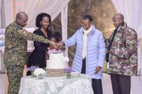 President Yoweri Museveni and First Lady Mama Janet hosted a dinner on Sunday evening, April 28 to celebrate the 50th birthday of the Chief of Defence Forces Gen Muhoozi Kainerugaba.
