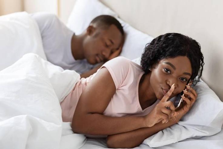 Couple in bed