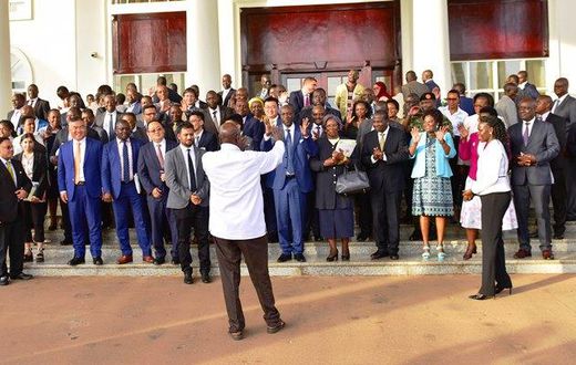 President Yoweri Museveni is meeting with Ugandan investors today at Kololo