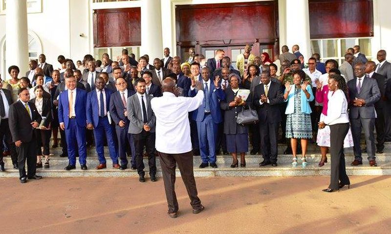 President Yoweri Museveni is meeting with Ugandan investors today at Kololo